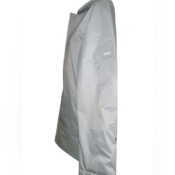 Rains Fuse Overshirt Jacket Sky Blue Size S | Lightweight Insulated Rare - Picture 6 of 9